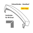 Eckverbinder 90 Grad - T - (150er) - Silbergrau  (ähnlich RAL 7001) PVC