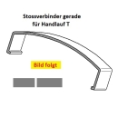Stossverbinder gerade - T - (150er) - Silbergrau  (ähnlich RAL 7001) PVC
