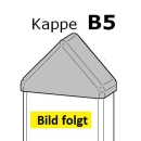 Kappe B5 - (60x25) - spitzform - Moosgrün  (ähnlich RAL 6005) PVC