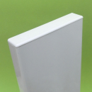 Kappe D1 - (120x25) - flach - Weiss PVC