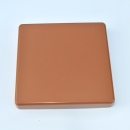 Kappe G1 - (100x100) - flach - Lehmbraun  (Standard für Dekor - Golden oak) PVC