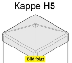 Kappe H5 - (120x120) - spitzform - Anthrazitgrau  (ähnlich RAL 7016) PVC