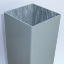 Pfosten H (120x120) - Silbergrau - L=49 cm PVC