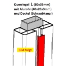 Querriegel L (80x35) - Tannengrün - L=298 cm (PVC + Alu)
