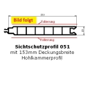 Sichtschutzbretter FB51 (153x20) - Eiche Dunkel - L=108 cm PVC