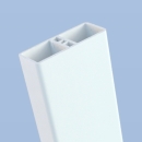 Latten B (60x25) - Weiss - L=49 cm PVC